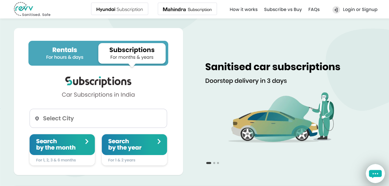 best online car subscription in india