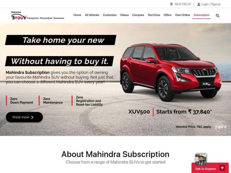 Best Online Car Subscription Companies in India